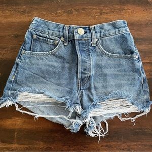 RAG & BONE MAYA HIGH WAIST CUTOFF DENIM SHORTS